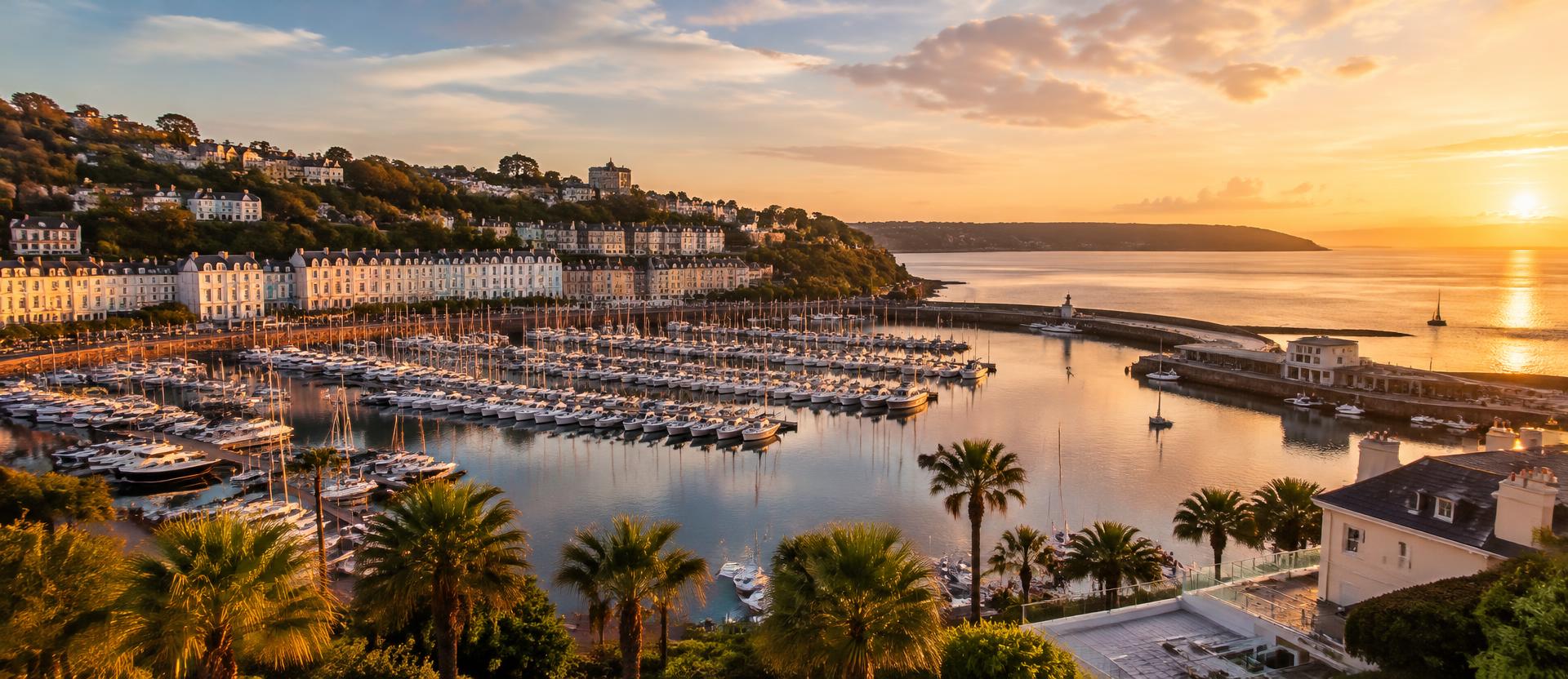 Golden Hour Over the Marina